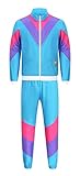 Fairycos 80er 90er Jahre Outfit Herren Männer Assi Jogging Anzug New...