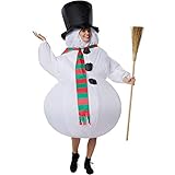 dressforfun 302359 - Aufblasbares Unisex Kostüm Schneemann mit...