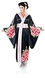 Fun Shack Schwarz Geisha Kostüm Damen, Kimono Kostüm Damen Japanisch...