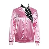 Nofonda Halloween Kostüm, Ladies Pink schicke Jacke 50er 60er 70er...