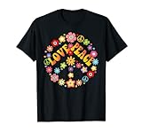 Peace Love 60s 70s Krawatte sterben Hippie Kostüm Hemd T-Shirt