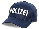 Shirt-Panda Herren & Damen Polizei Cap 3D-Stick - Baseballmütze...