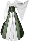 Aibaowedding Damen Renaissance Mittelalter Kostüme Kleid...