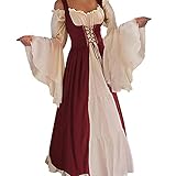 Aibaowedding Renaissance Kleid Damen Mittelalter Kleid Mittelalter...