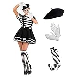 Fun Shack Womens Womens Mime Artist Dress Adult Sized Costumes Small