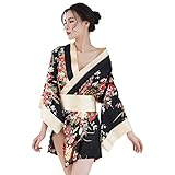 FSONA Sexy Japanisches Kimono-Kleid für Damen Retro Geisha Anime...