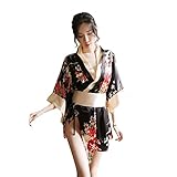 TINAYAUE Damen Traditioneller japanischer Kimono Sexy Dessous...