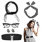 6StüCk 50er Jahre Accessoires Damen Rockabilly Accessoires Damen...