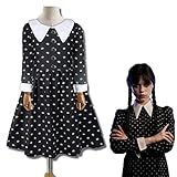 YISKY Wednesday Addams Kleid für Damen, Wednesday Addams...